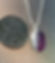 Sterling Bezel Deep Purple English Sea Glass Necklace