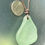 Thumbnail: Long Island Seafoam Sea Glass Leather Necklace