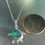 Thumbnail: Turquoise Sea Turtle Bezel Set English Sea Glass Necklace