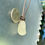 Thumbnail: Long Island White Sea Glass Leather Necklace