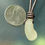 Thumbnail: Long Island White Sea Glass Leather Necklace