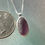 Thumbnail: Sterling Bezel Deep Purple English Sea Glass Necklace