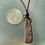 Thumbnail: Long Island Brown Sea Glass Leather Necklace
