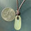 Thumbnail: Long Island Pale Seafoam Sea Glass Leather Necklace