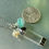Thumbnail: Stainless Steel Cremation Urn with Pearl Seafoam Sea Glass Necklace