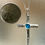 Thumbnail: Sterling silver bezel English sea glass cross