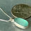 Thumbnail: Bezel Sterling Turquoise English Sea Glass Necklace