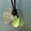 Thumbnail: Long Island UV Sea Glass Leather Necklace