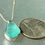 Thumbnail: Bezel Sterling Turquoise English Sea Glass Necklace