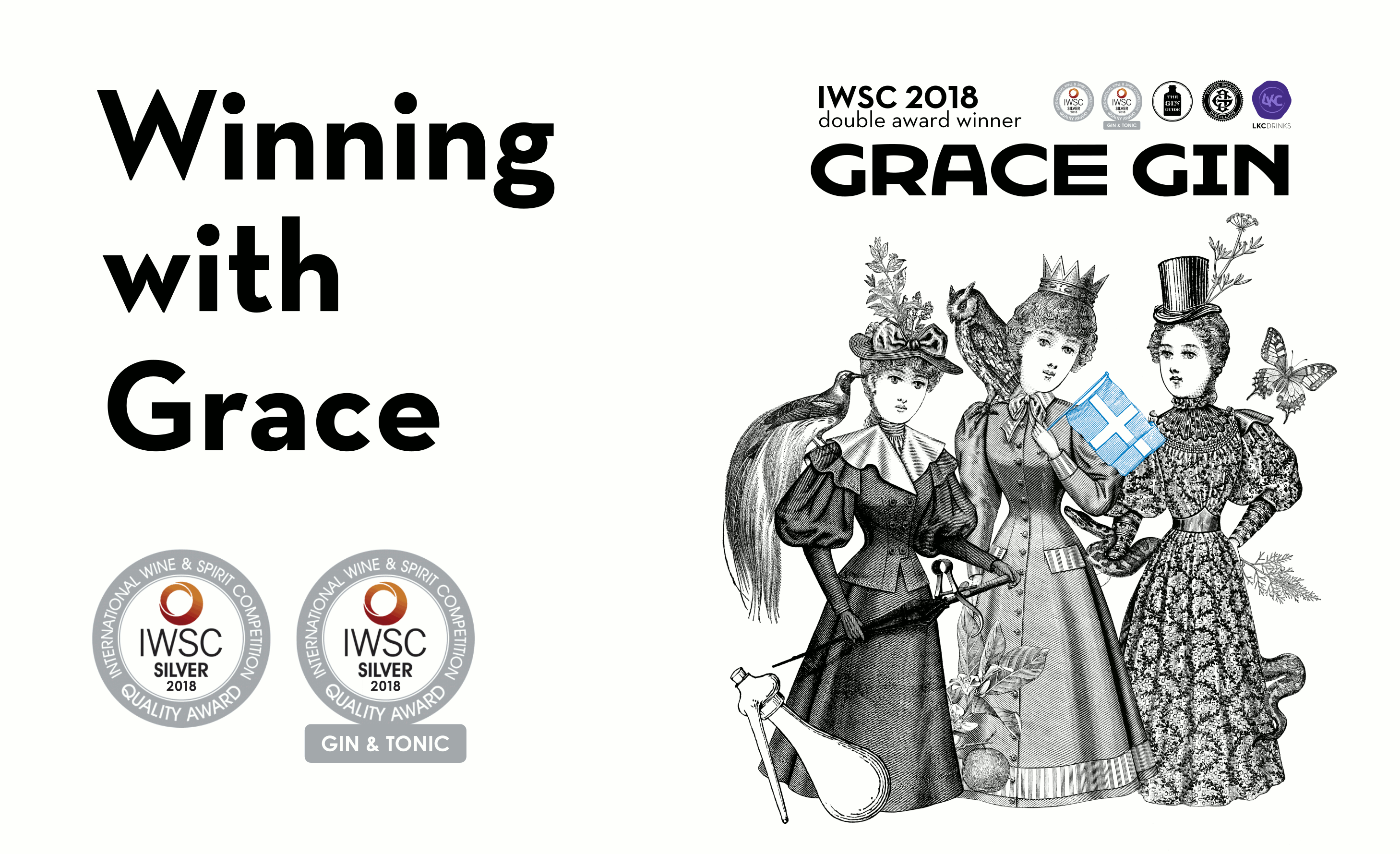 2 new award for Grace Gin at the IWSC 2018