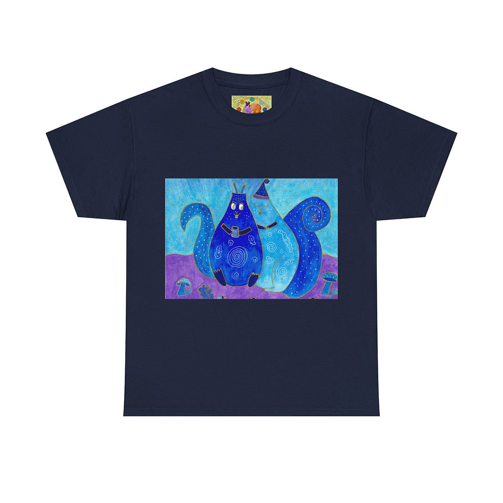 Miniaturbild: Eichhörnchen - kein Ärmellogo - Unisex 100 % Baumwolle - Druck riecht anfangs