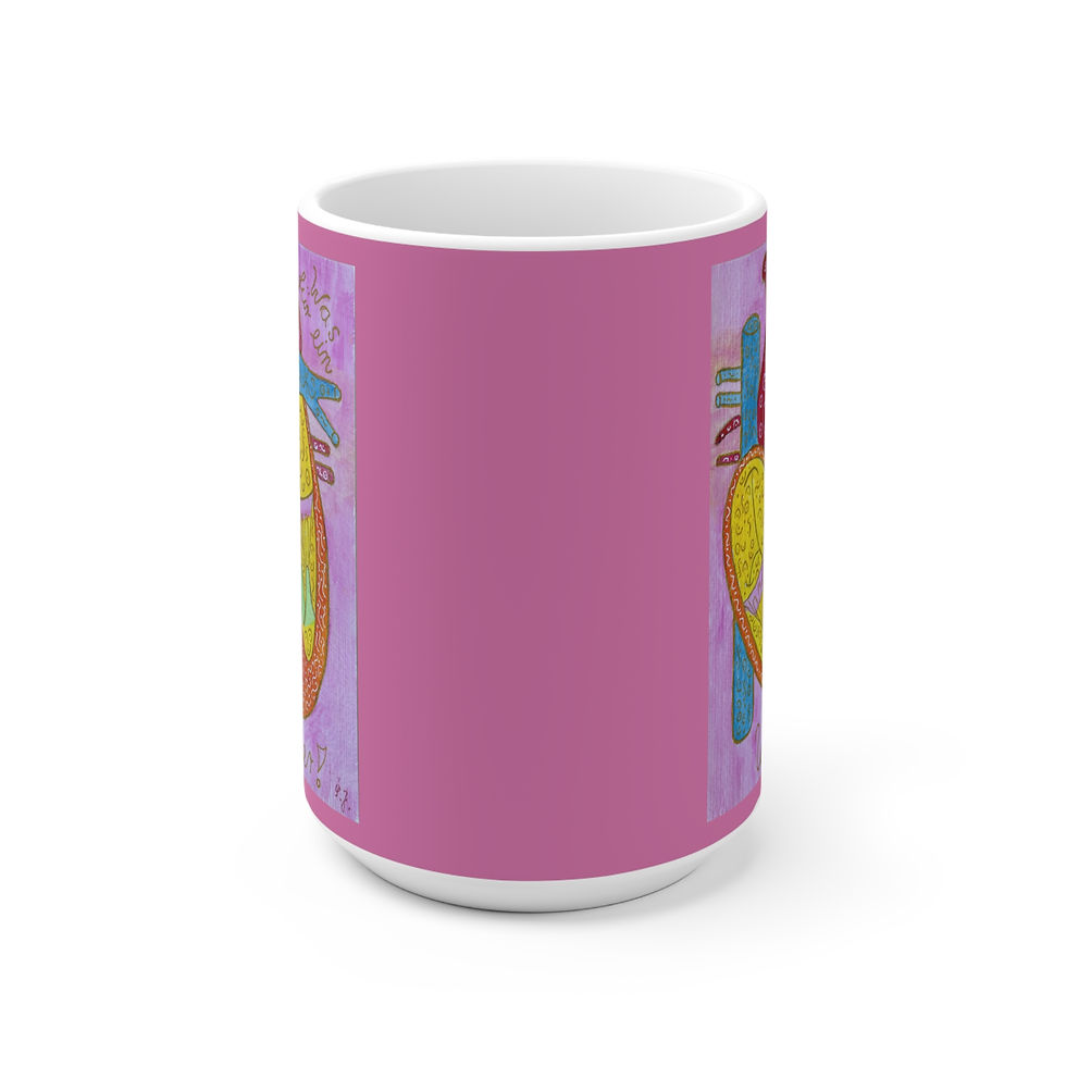 Miniaturbild: Herz "Wunder" - 3 - Links- und Rechtshänder Keramik Tasse 