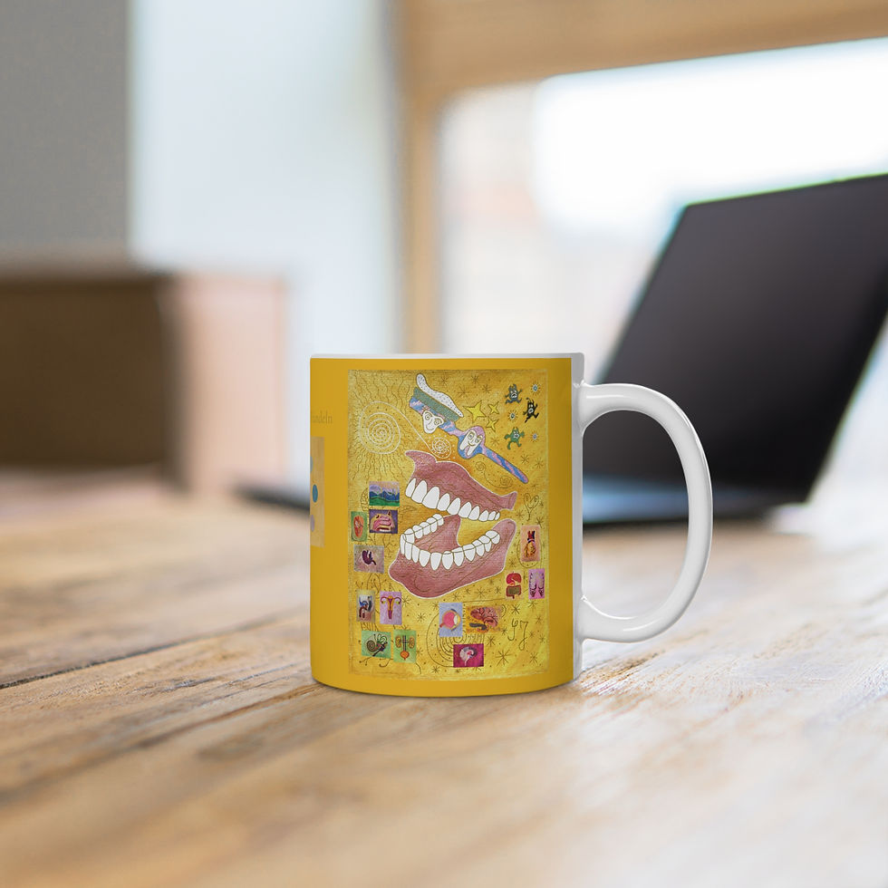 Miniaturbild: Gebiss mit Organen - 2 - Links- und Rechtshänder Keramik Tasse 