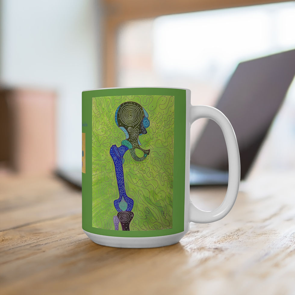 Miniaturbild: Hüfte und Knie - 2 - Links- und Rechtshänder Keramik Tasse