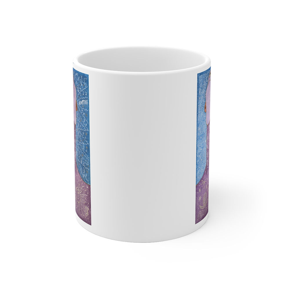 Miniaturbild: Kehlkopf - 3 - Links- und Rechtshänder Keramik Tasse 