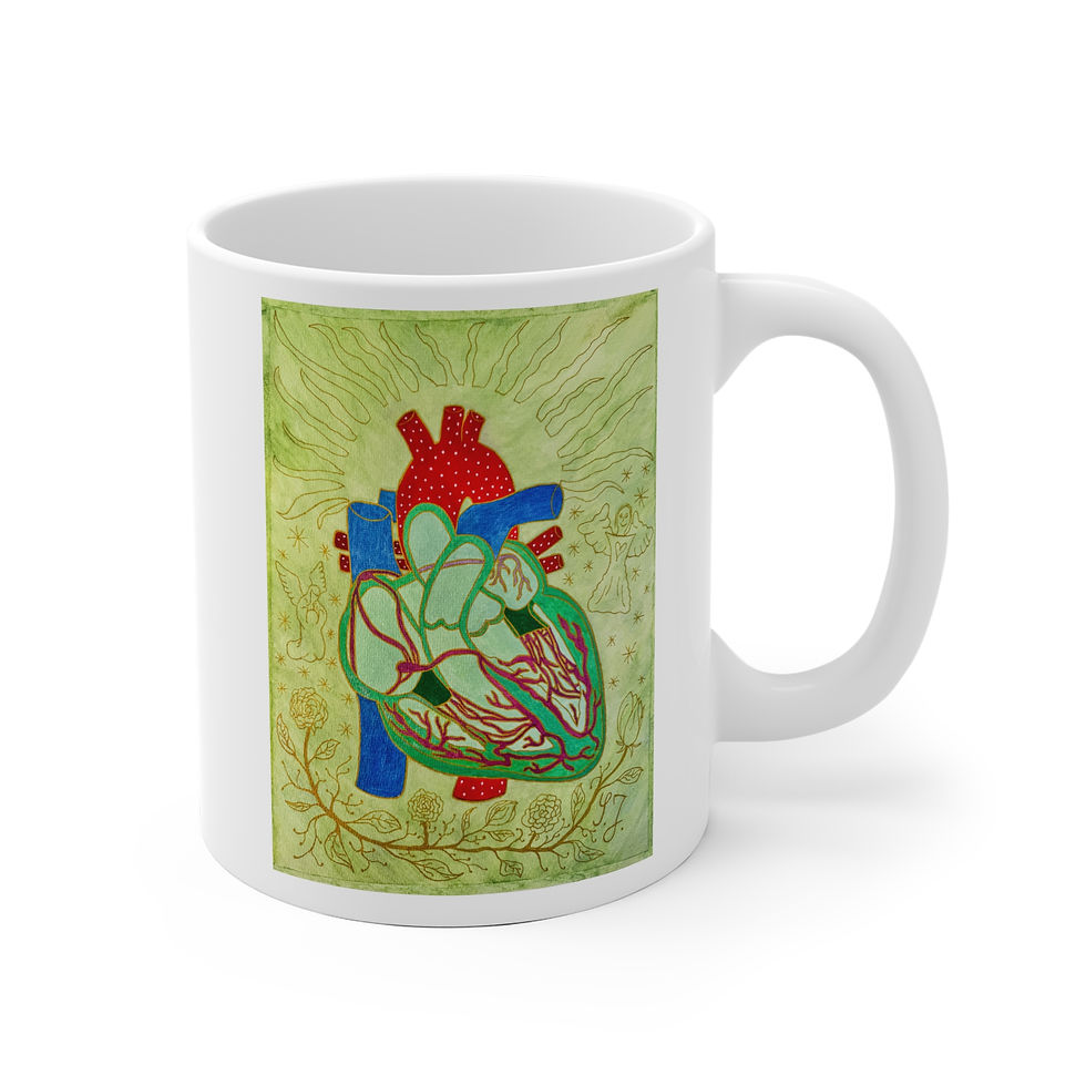 Miniaturbild: Herz-Reiz-Weiterleitung - 3 - Links- und Rechtshänder Keramik Tasse