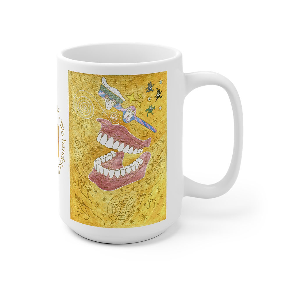 Miniaturbild: Gebiss - 1 - Links- und Rechtshänder Keramik Tasse 