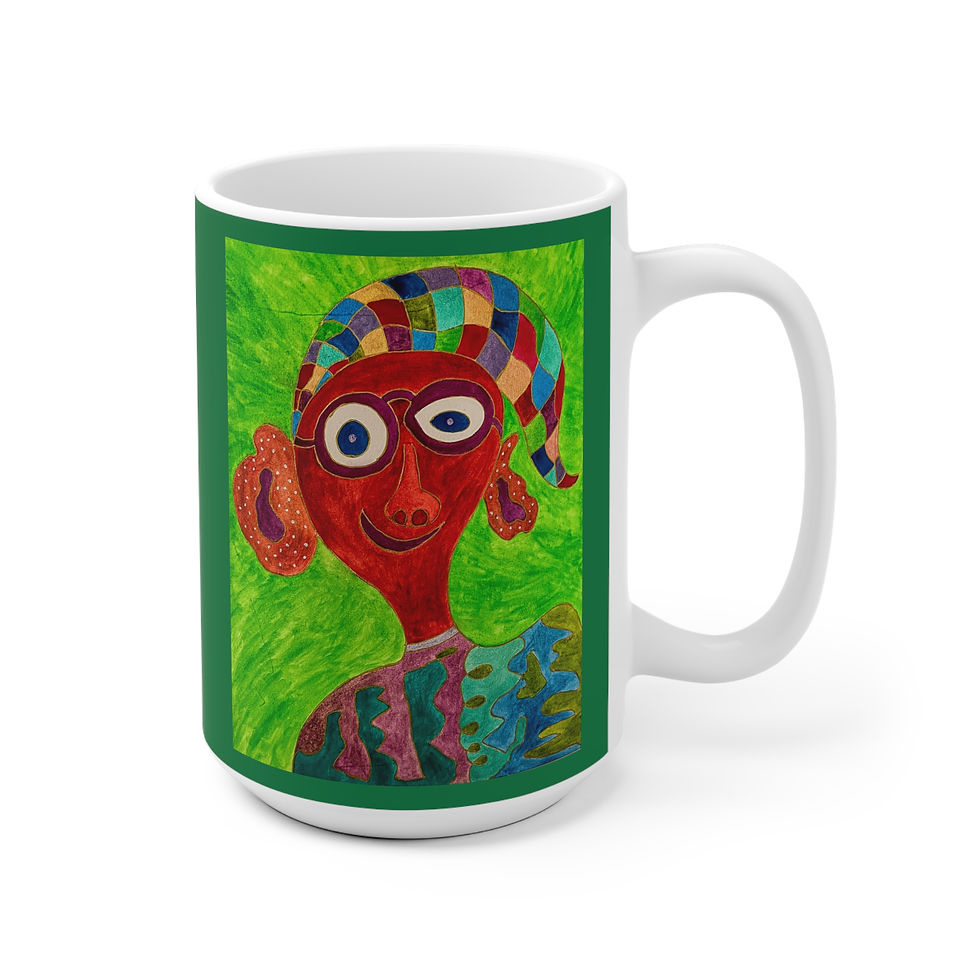Miniaturbild: Jugendlicher dunkel - 3 - Links- und Rechtshänder Keramik Tasse 
