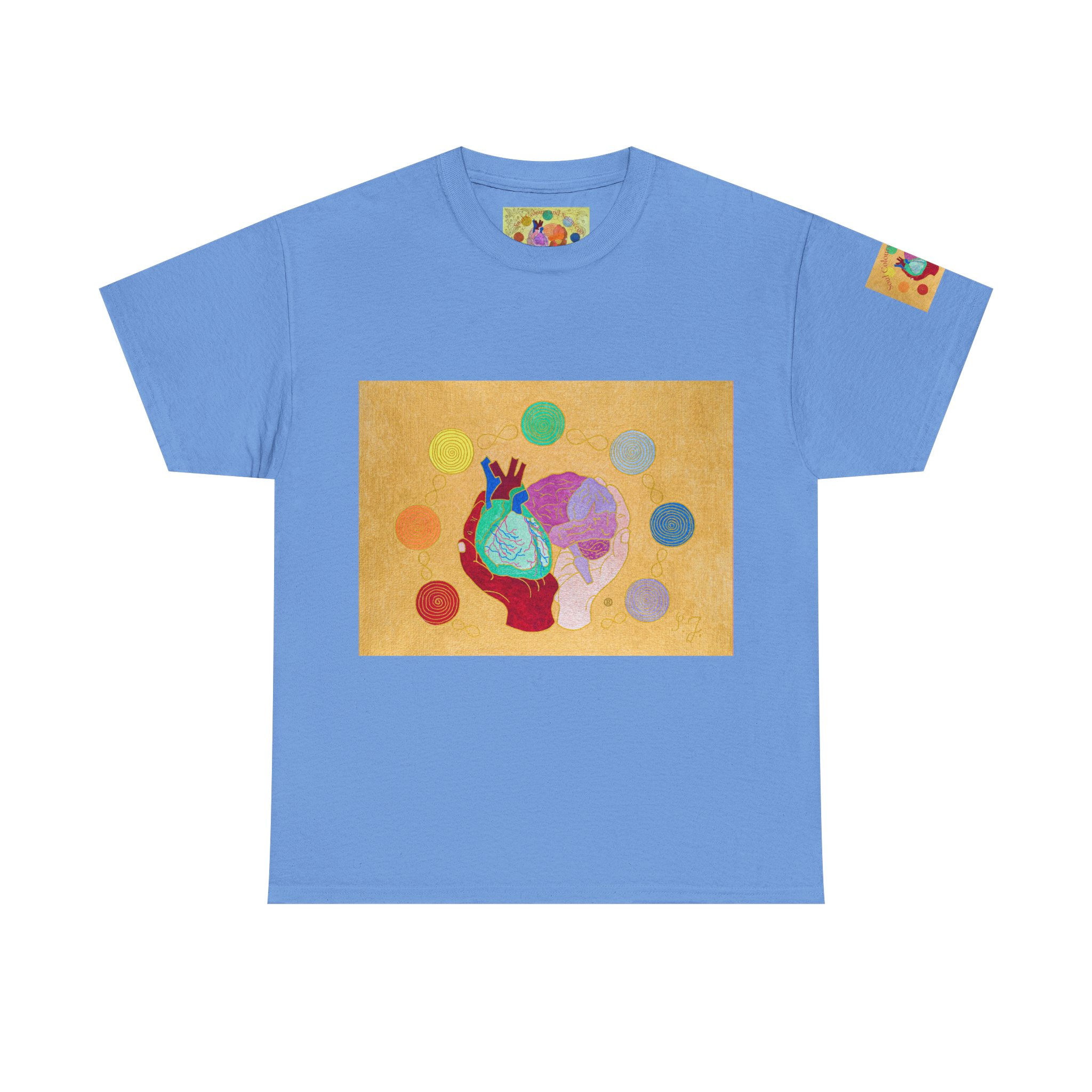Logo gold - Mit Ärmellogo - Unisex 100 % Cotton - Druck riecht anfangs etwas