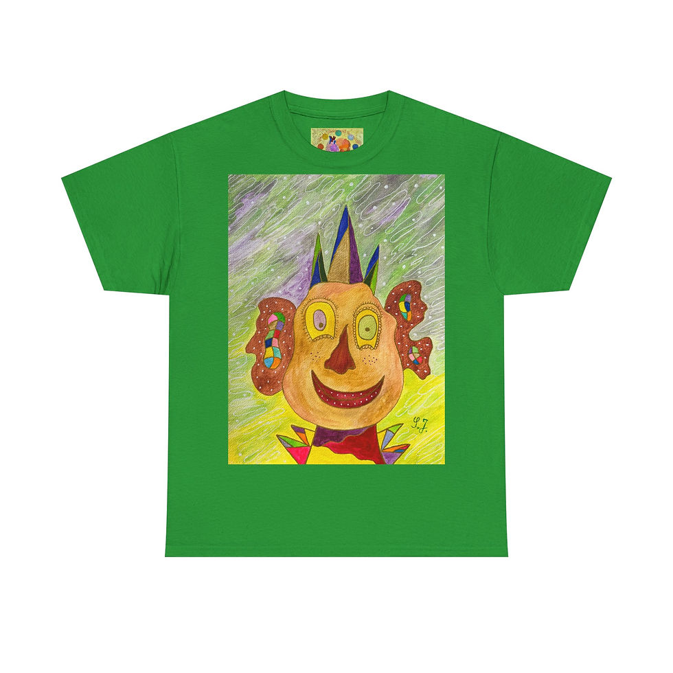 Miniaturbild: Clown - kein Ärmellogo - Unisex 100% Cotton - Druck riecht anfangs