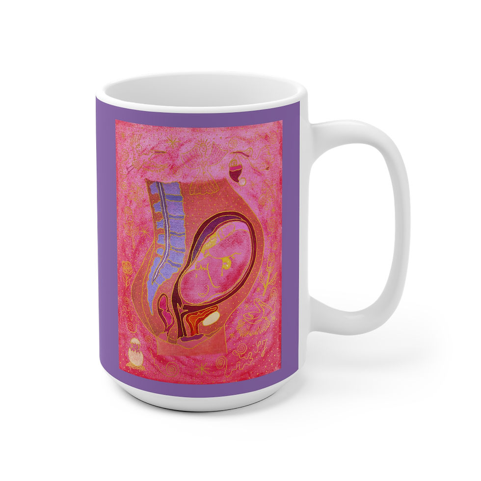 Miniaturbild: Schwangerschaft - 3 - Links- und Rechtshänder Keramik Tasse 