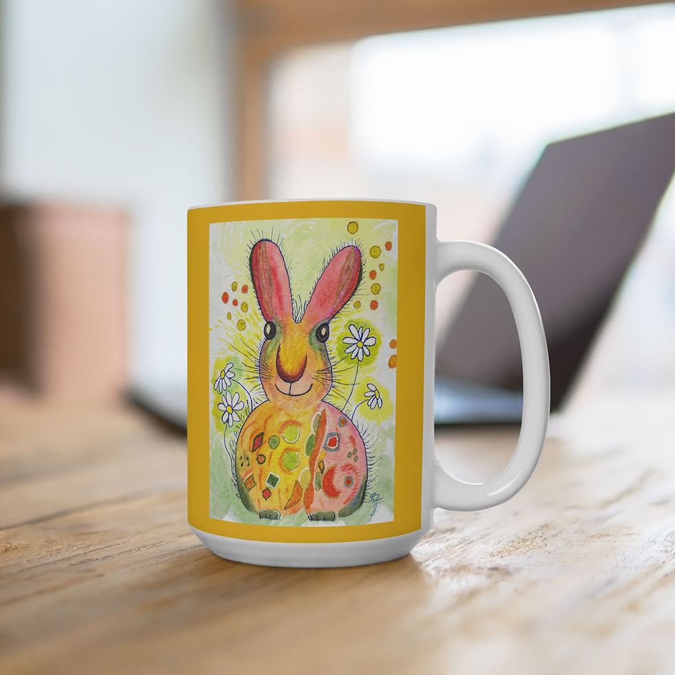 Miniaturbild: Hase - 3 - Links- und Rechtshänder Keramik Tasse
