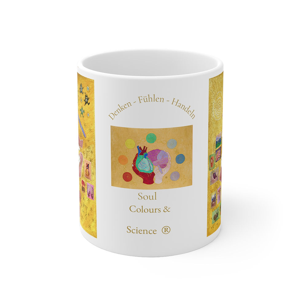 Miniaturbild: Gebiss mit Organen - 2 - Links- und Rechtshänder Keramik Tasse 