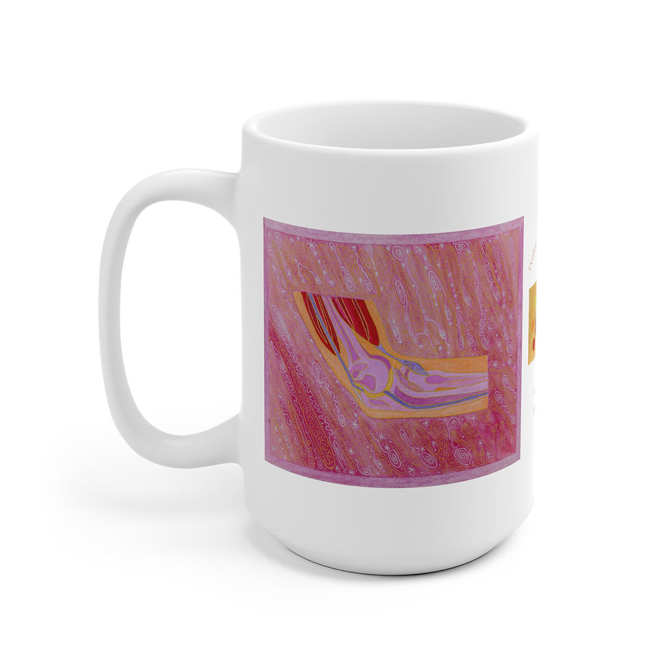 Miniaturbild: Ellenbogen - 2 - Links- und Rechtshänder Keramik Tasse