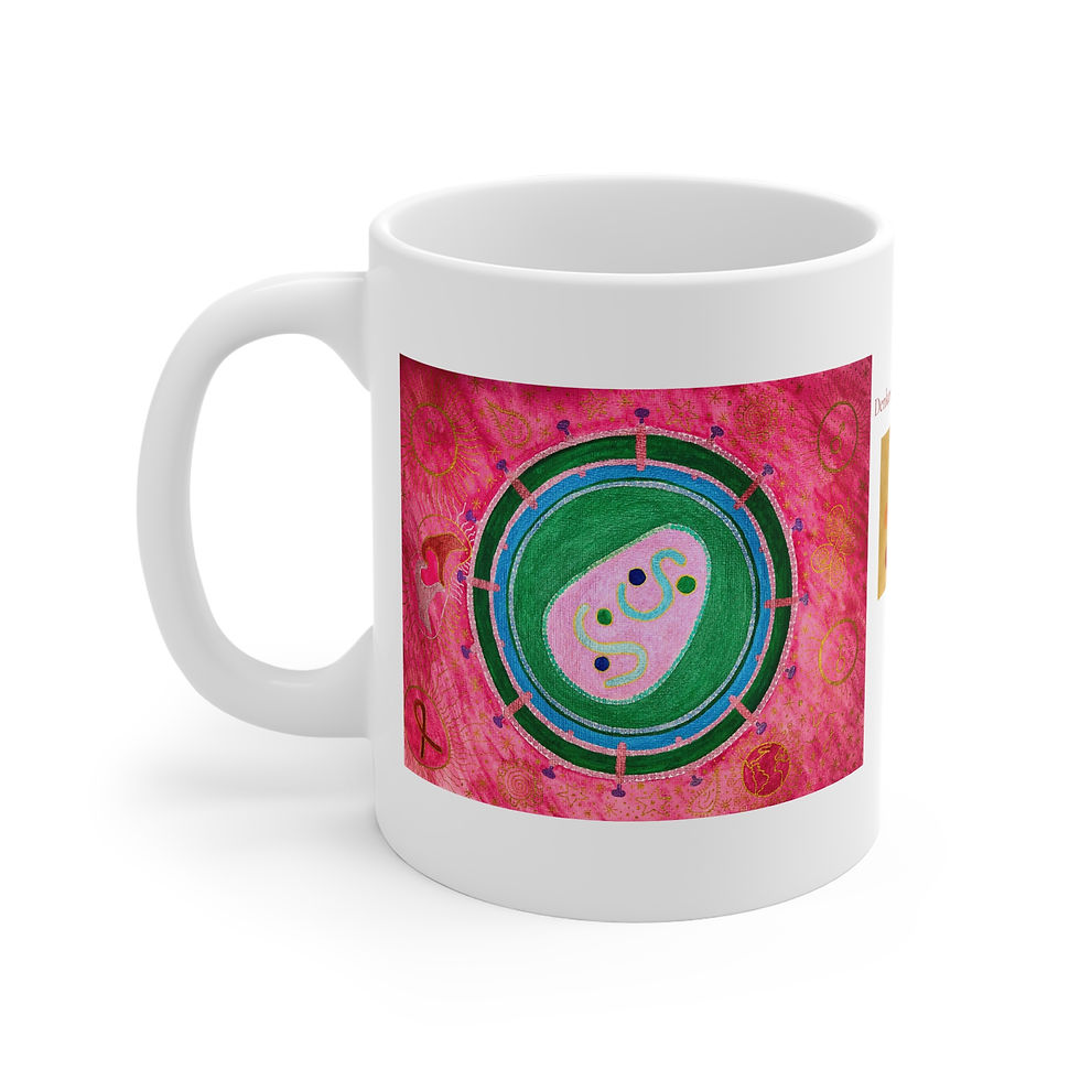 Miniaturbild: Hi - Virus - 2 - Links- und Rechtshänder Keramik Tasse 