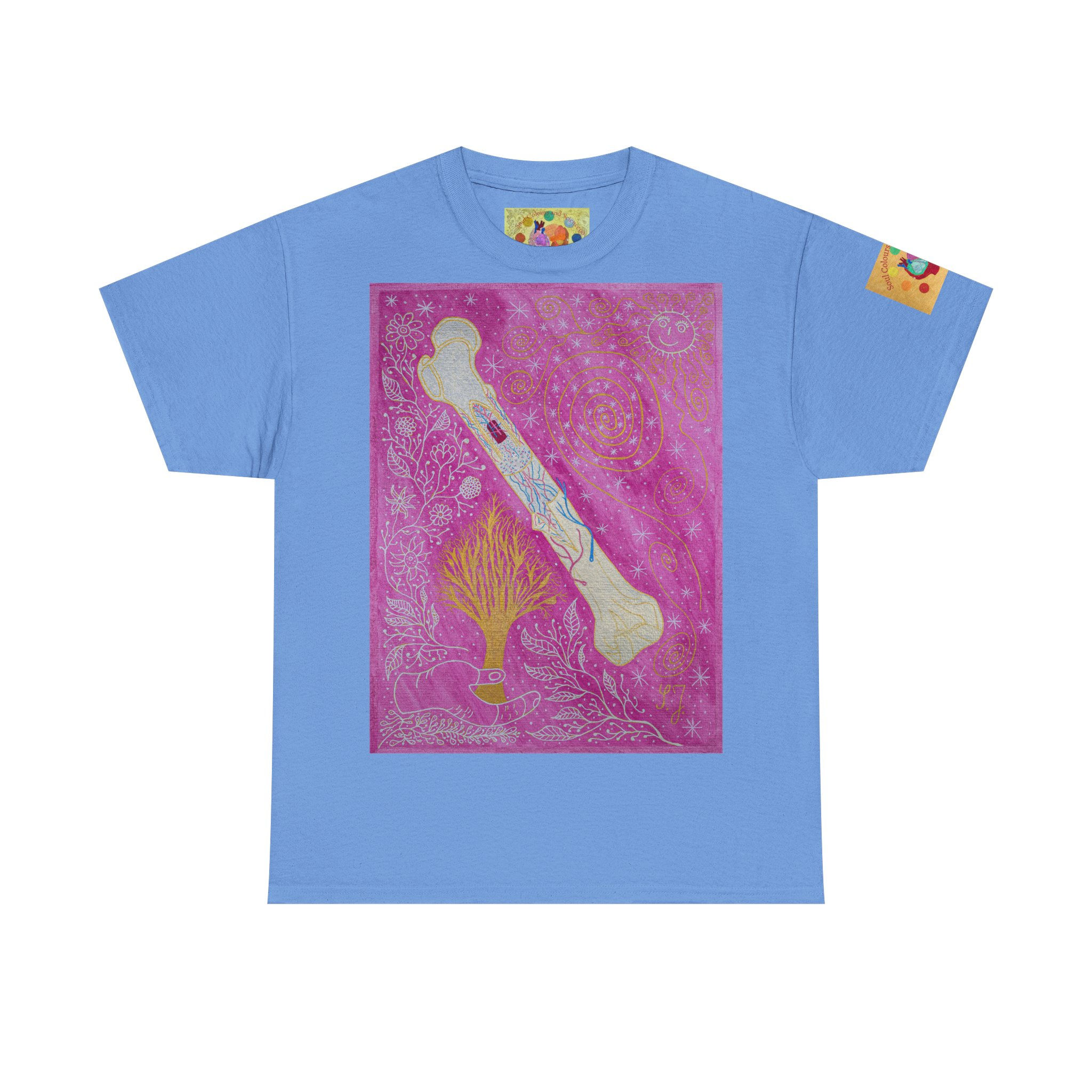 Knochenmark - mit Logo auf Ärmel - Unisex 100 % Cotton - Druck riecht anfangs