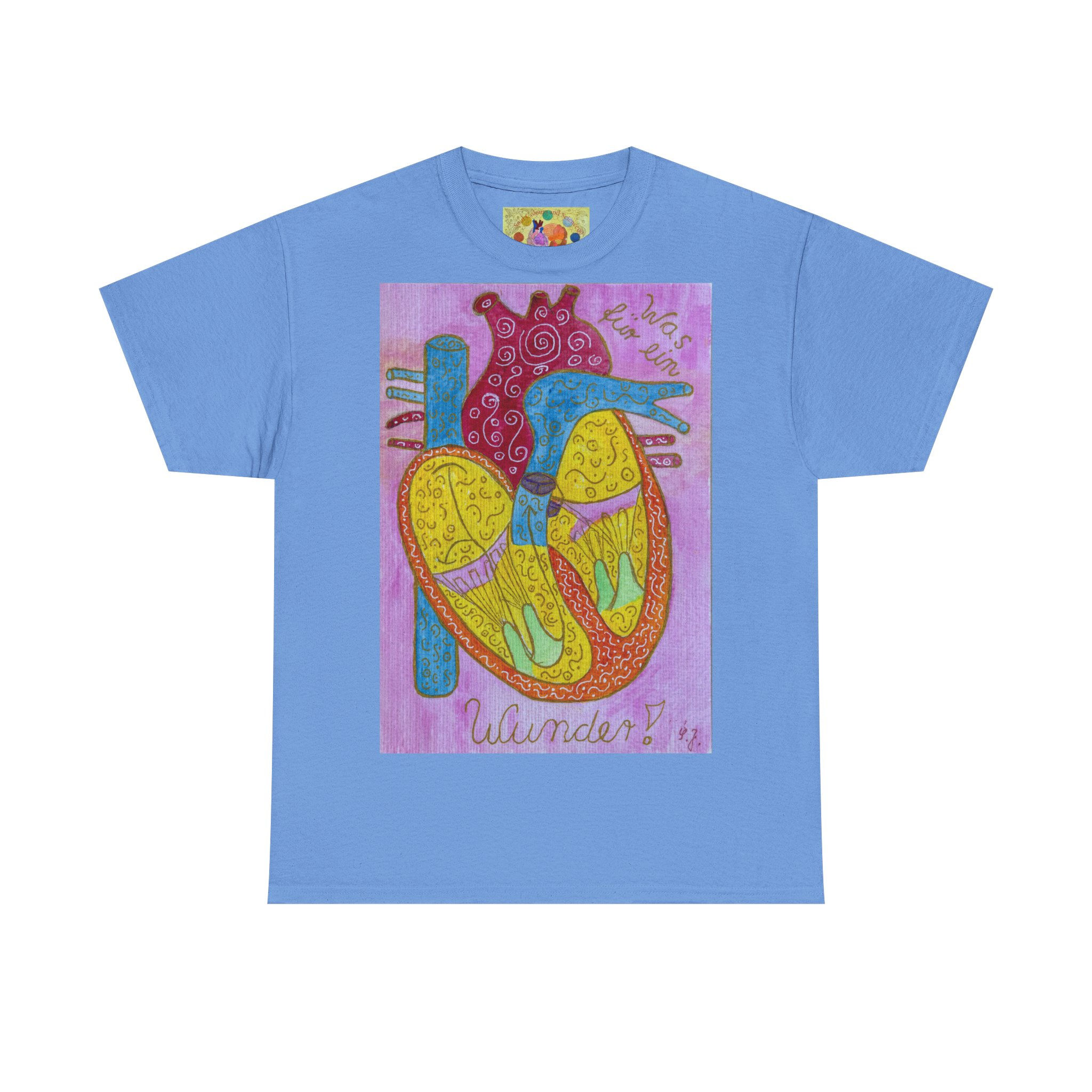 Herz Wunder - ohne Logo auf Ärmel - Unisex 100 % Cotton - Druck riecht anfangs