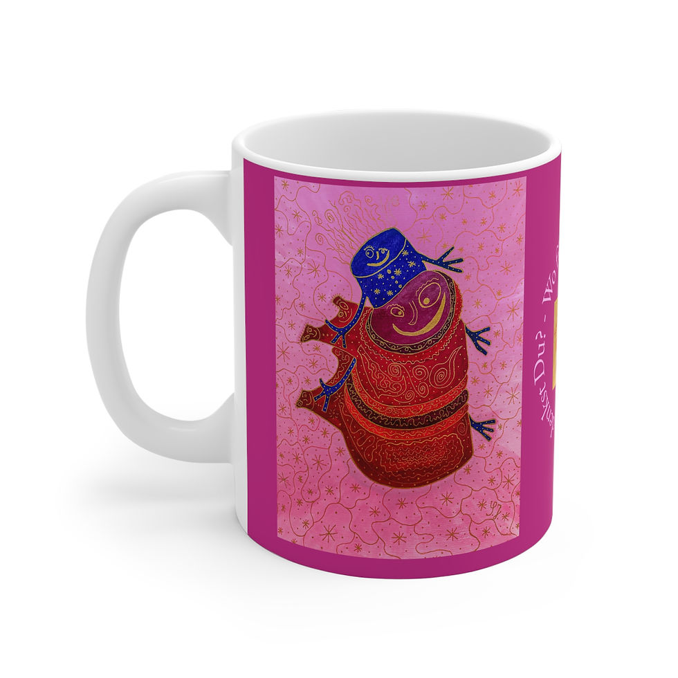 Miniaturbild: Wirbelwesen - 1 - Links- und Rechtshänder Keramik Tasse 