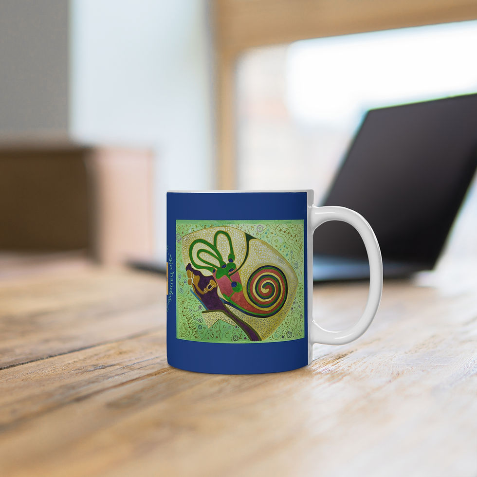 Miniaturbild: Ohr, Innenohr - 1 - Links- und Rechtshänder Keramik Tasse