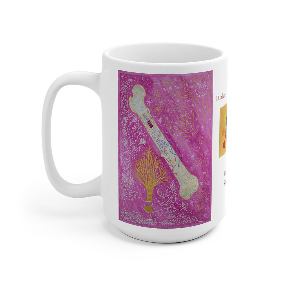 Miniaturbild: Knochenmark - 2 - Links- und Rechtshänder Keramik Tasse