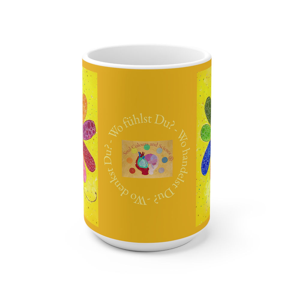 Miniaturbild: Blume bunt - 1 - Links- und Rechtshänder Keramik Tasse