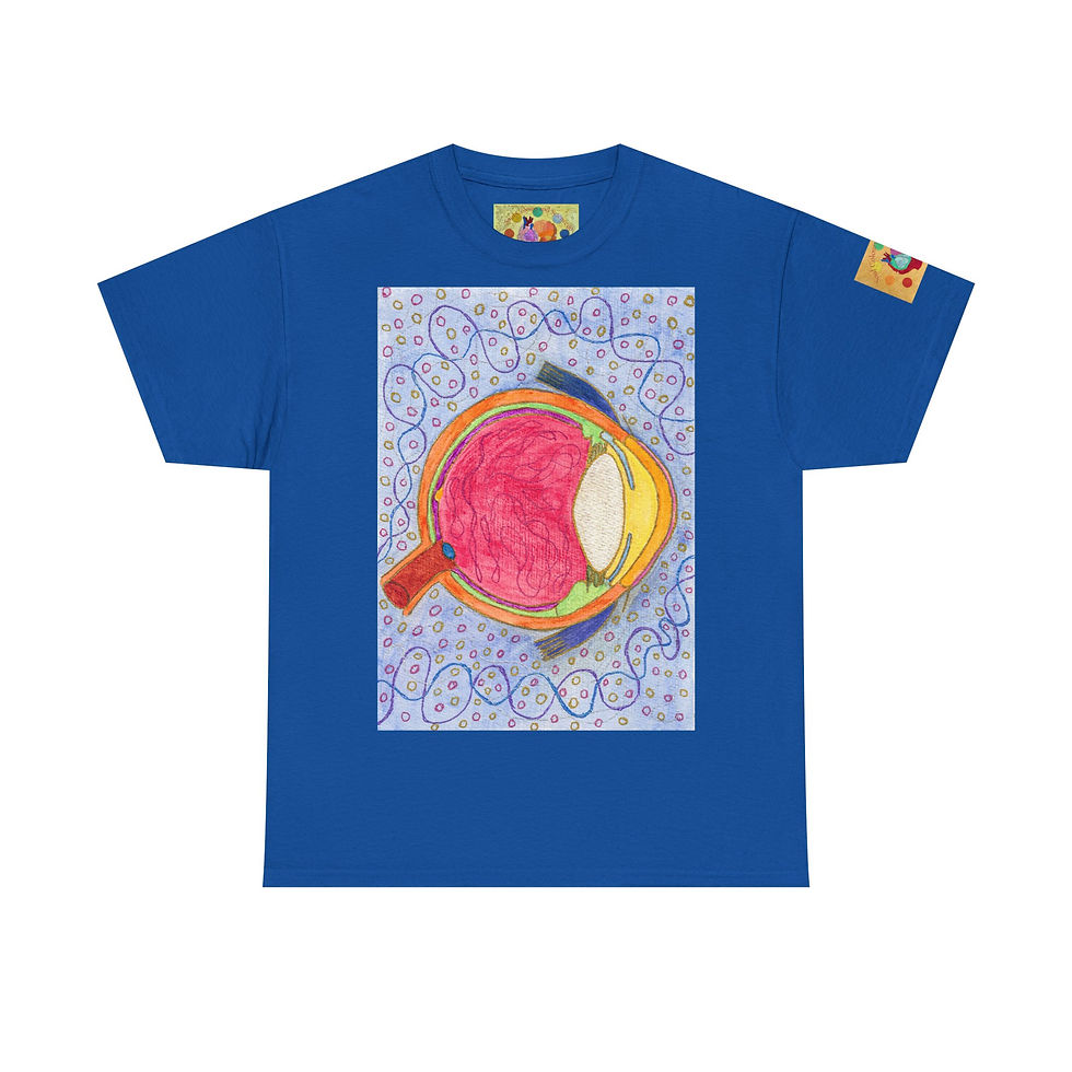 Miniaturbild: Auge - mit Logo auf Ärmeln - Unisex 100 % Baumwolle - Druck riecht anfangs