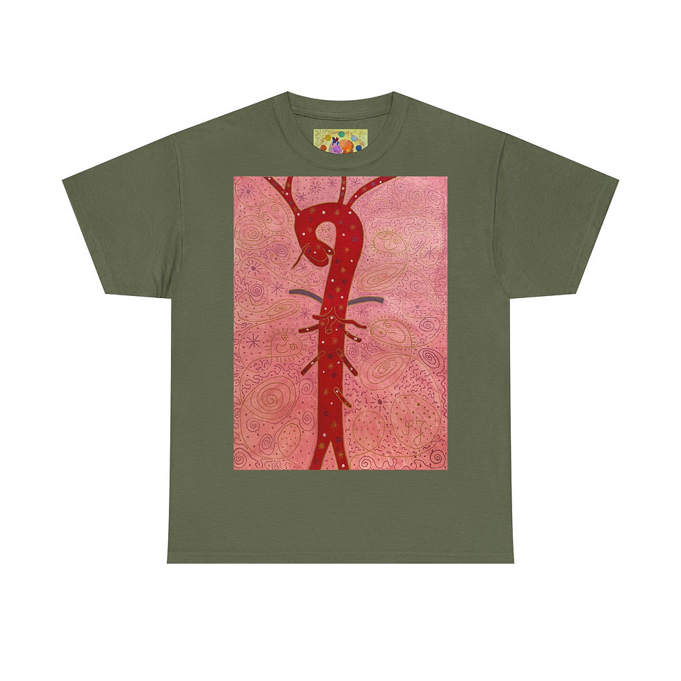 Miniaturbild: Aorta - Ohne Logo auf Ärmel - Unisex 100 %  Cotton - Druck riecht anfangs