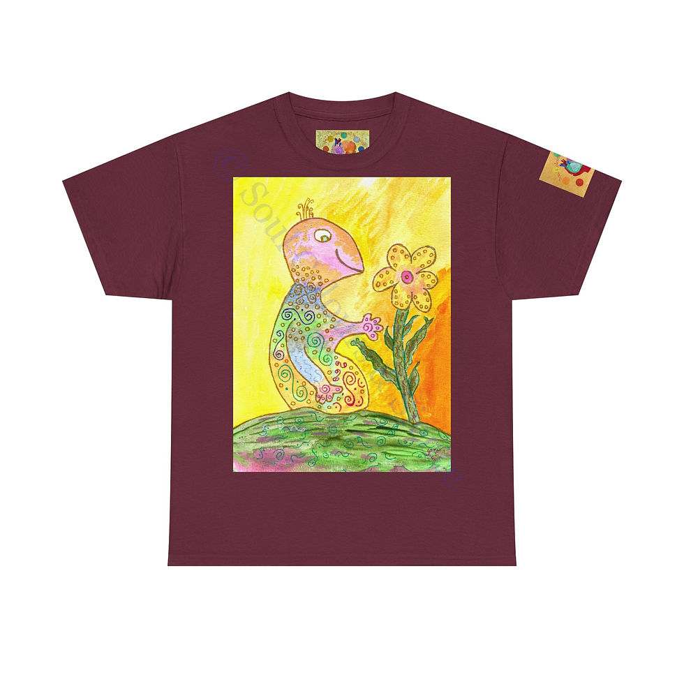 Miniaturbild: Wesen mit Bume - Mit Logo auf Ärmel - Unisex 100 % Cotton - Druck riecht anfangs