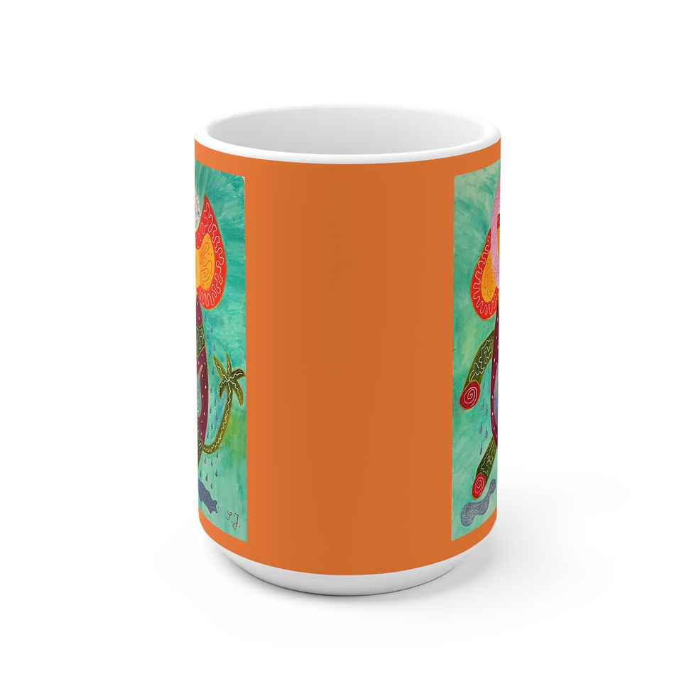 Miniaturbild: Elefant duscht - 3 - 2 -Links- und Rechtshänder Keramik Tasse