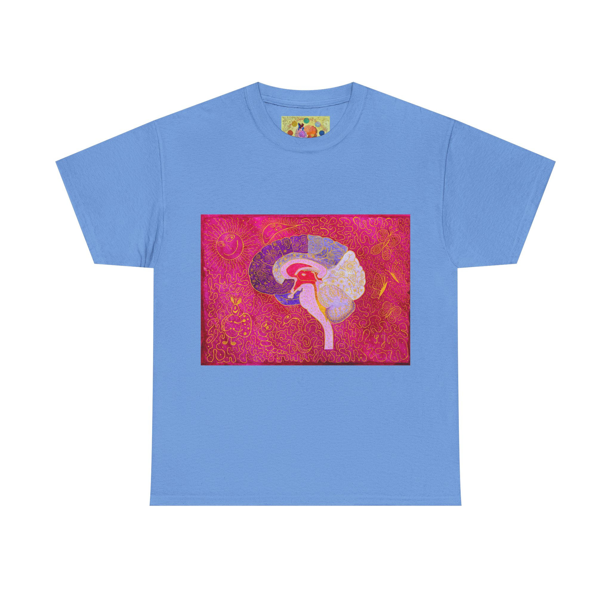 Gehirn - ohne Logo auf Ärmel - Unisex 100 % Cotton - Druck riecht anfangs etwas