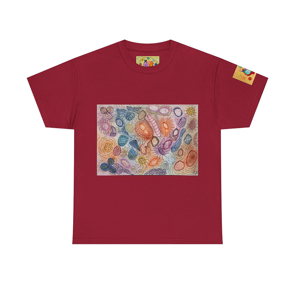 Miniaturbild: Microbiom - mit Ärmellogo - Unisex 100% Cotton -Druck riecht anfangs