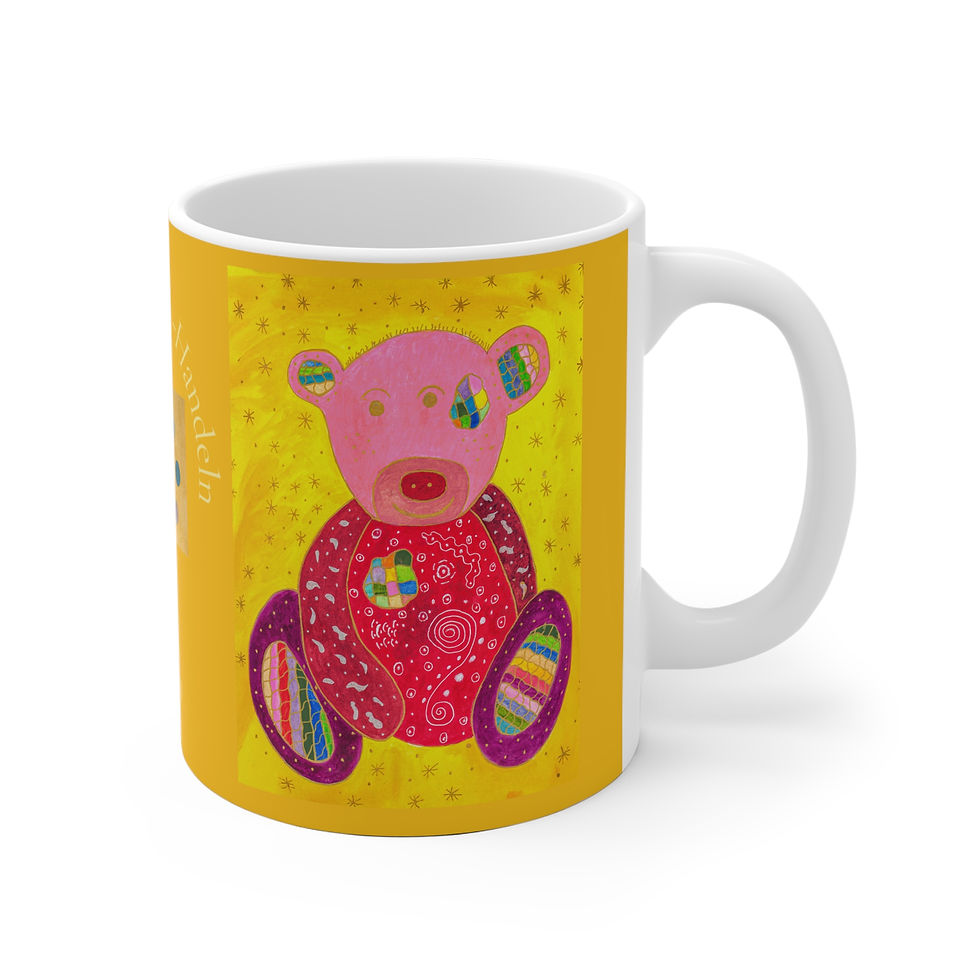 Miniaturbild: Teddy - 2 - Links- und Rechtshänder Keramik Tasse