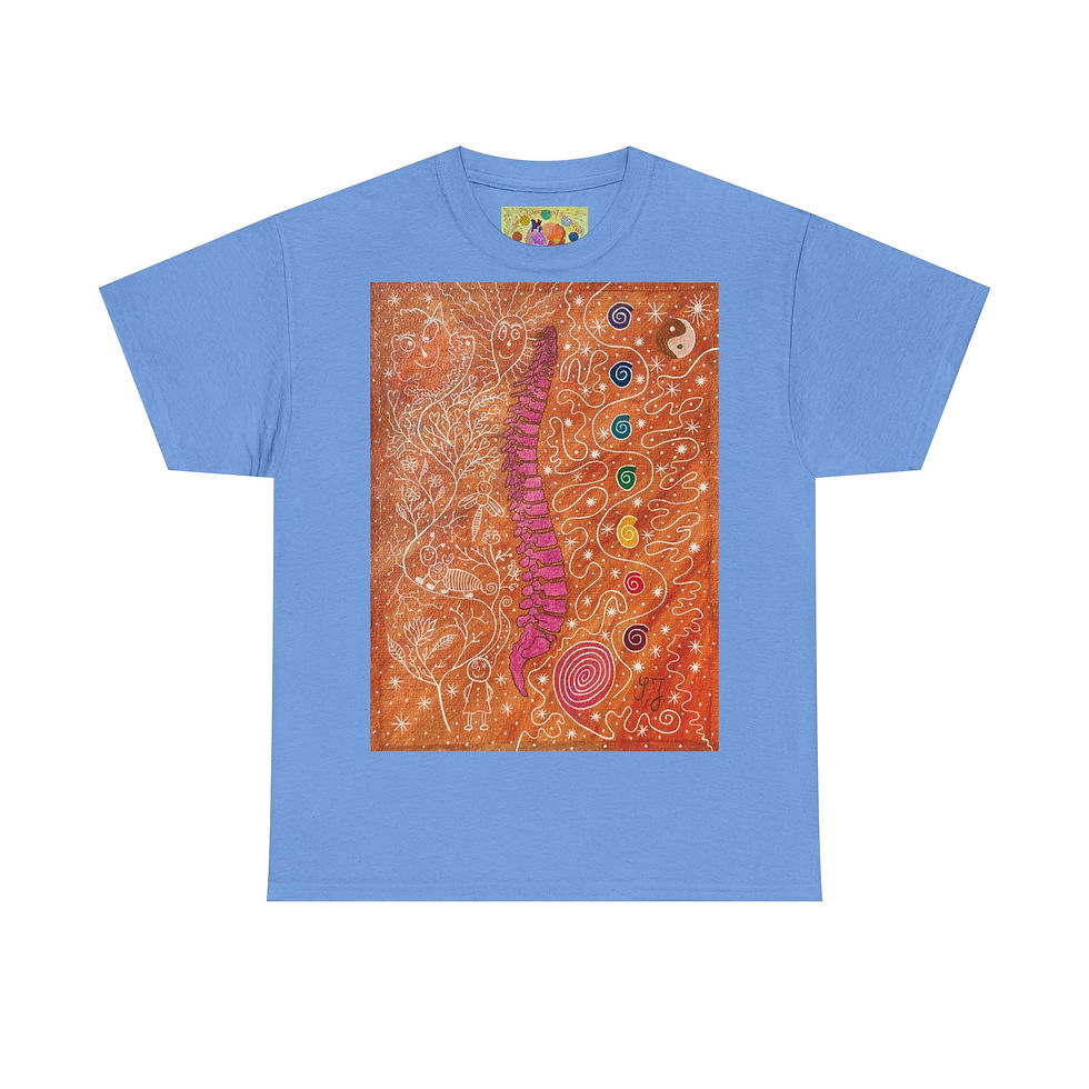 Miniaturbild: Wirbelsäule - mit Logo auf Ärmel - Unisex 100 % Cotton - Druck riecht anfangs