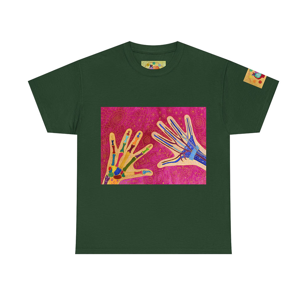 Miniaturbild: Hände - mit Logo auf Ärmel - Unisex 100 % Cotton - Druck riecht anfangs