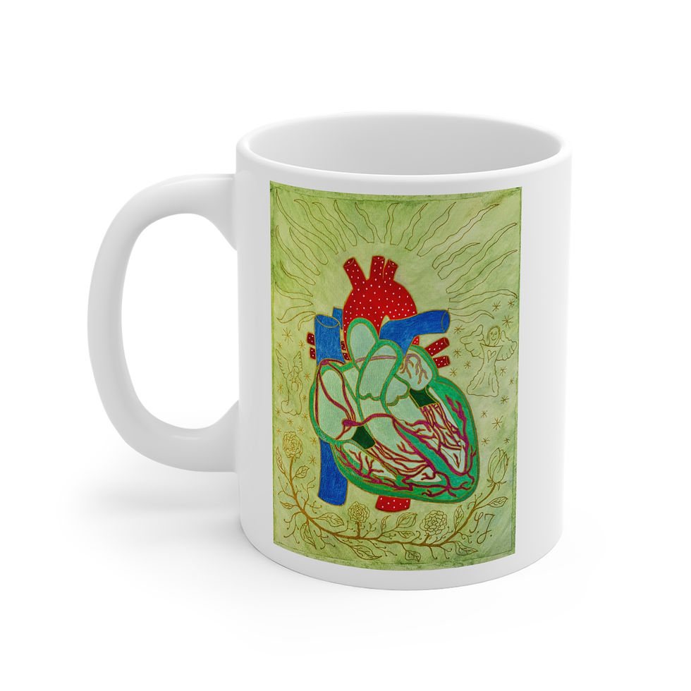 Miniaturbild: Copy of Herz-Reiz-Weiterleitung - 3 - Links- und Rechtshänder Keramik Tasse