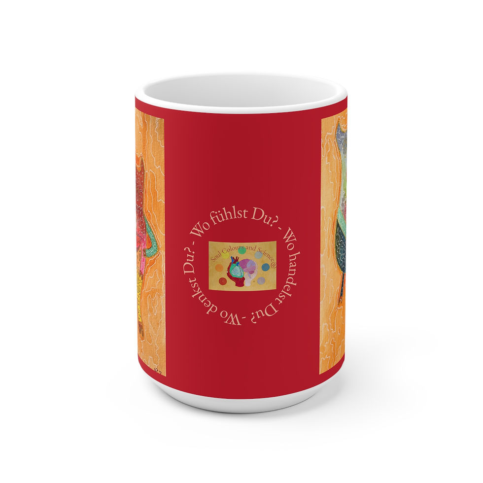 Miniaturbild: Schweinchen Umarmung - 1 - Links- und Rechtshänder Keramik Tasse 