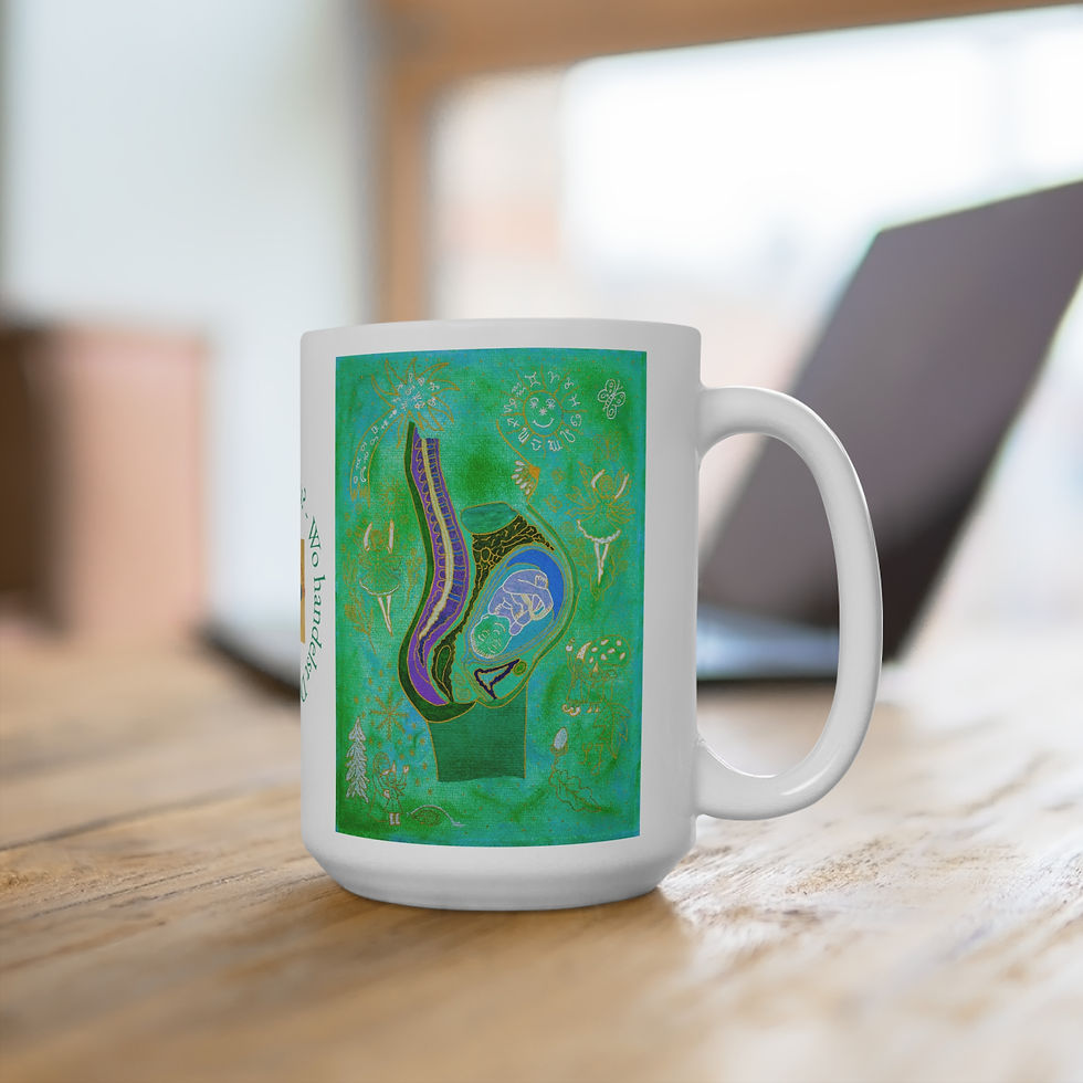 Miniaturbild: Schwangerschaft mit Darm - 1 - Links- und Rechtshänder Keramik Tasse