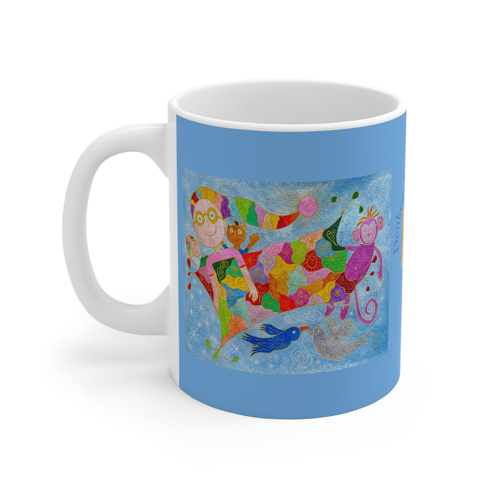 Miniaturbild: Fliegender Teppich - 2 - Links- und Rechtshänder Keramik Tasse 