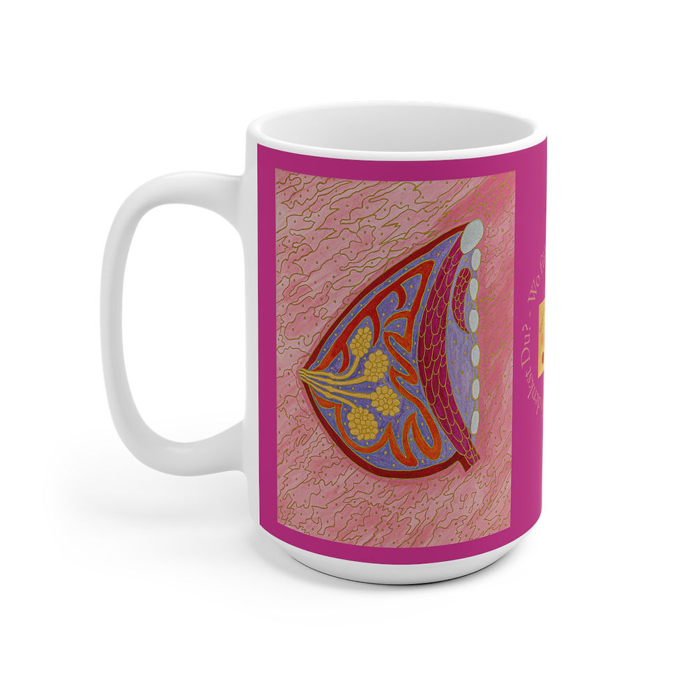 Miniaturbild: Brust lila - 1 - Links- und Rechtshänder Keramik Tasse 