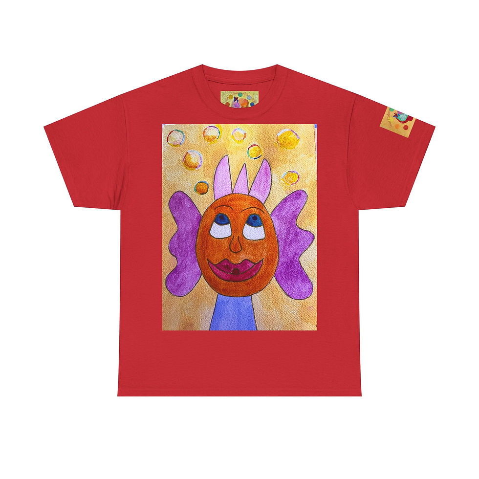 Miniaturbild: Drachenmädchen - mit Ärmellogo - Unisex 100 % Cotton - Druck riecht anfangs